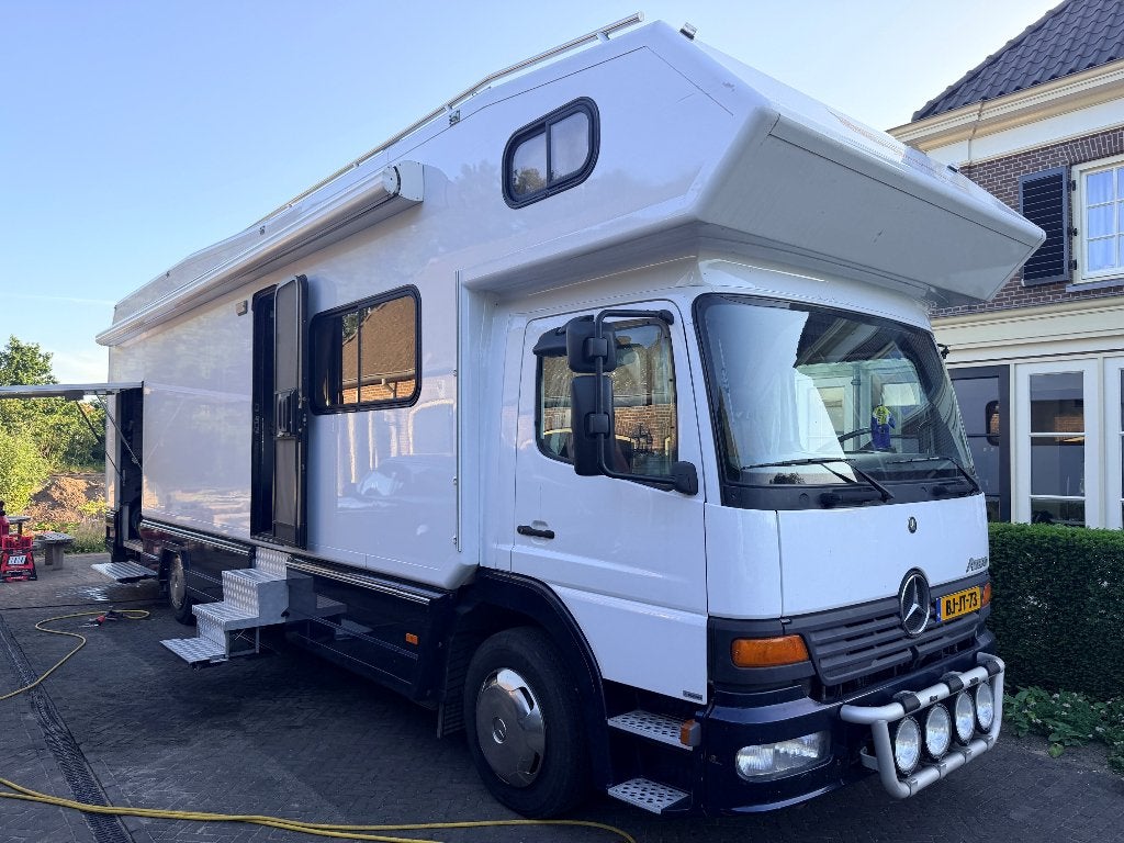 Mercedes Atego 1228-L  6 cyl BJ2000 Venrooy 222000 km, Caravans en Kamperen, Campers, 5349AT, Alkoof, 10 meter en meer, Vloeistofverwarming