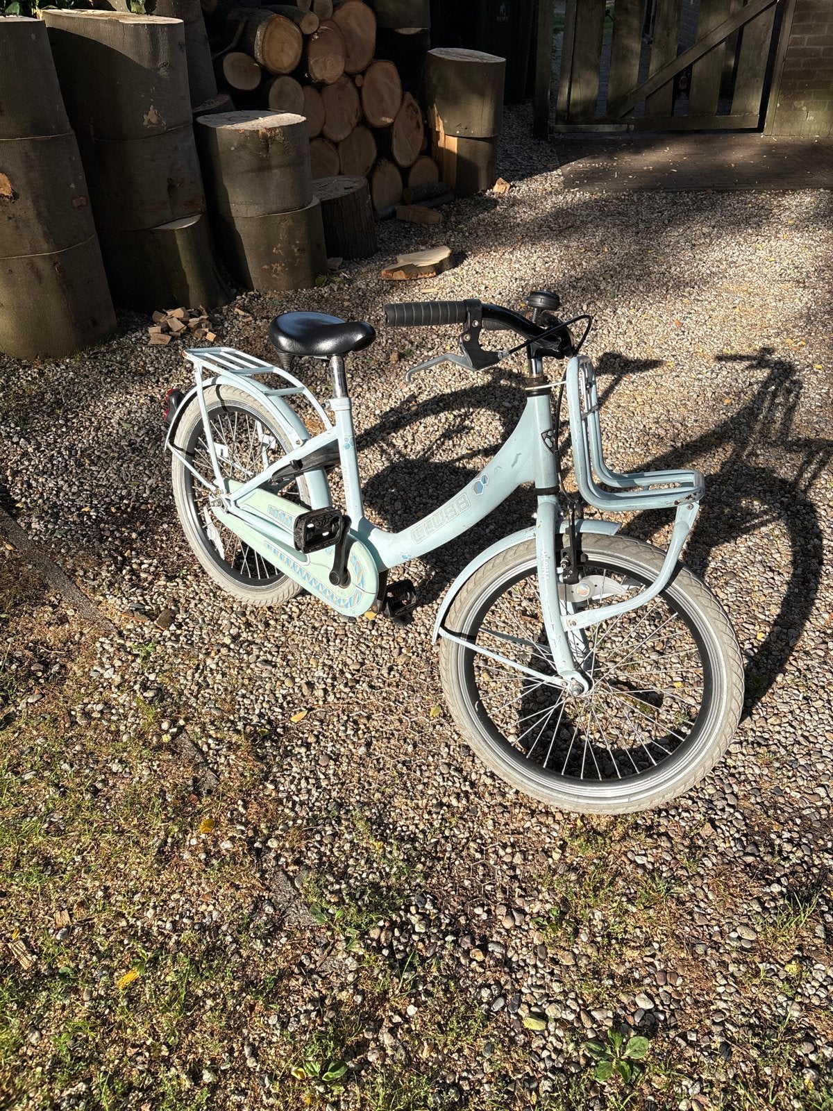 Alpina kinderfiets 20 inch - Lichtblauw, Ophalen of Verzenden, Gebruikt, Terugtraprem, 20 inch of meer