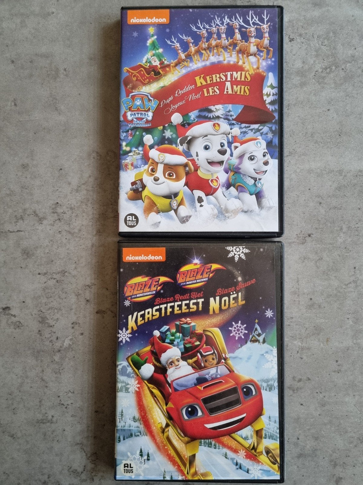 Orig,NICKELODEON,2x DVD, KERST, PAW PATROL/ BLAZE,Igst! a..., Nederlands, Alle leeftijden, Nederlands, Ophalen of Verzenden