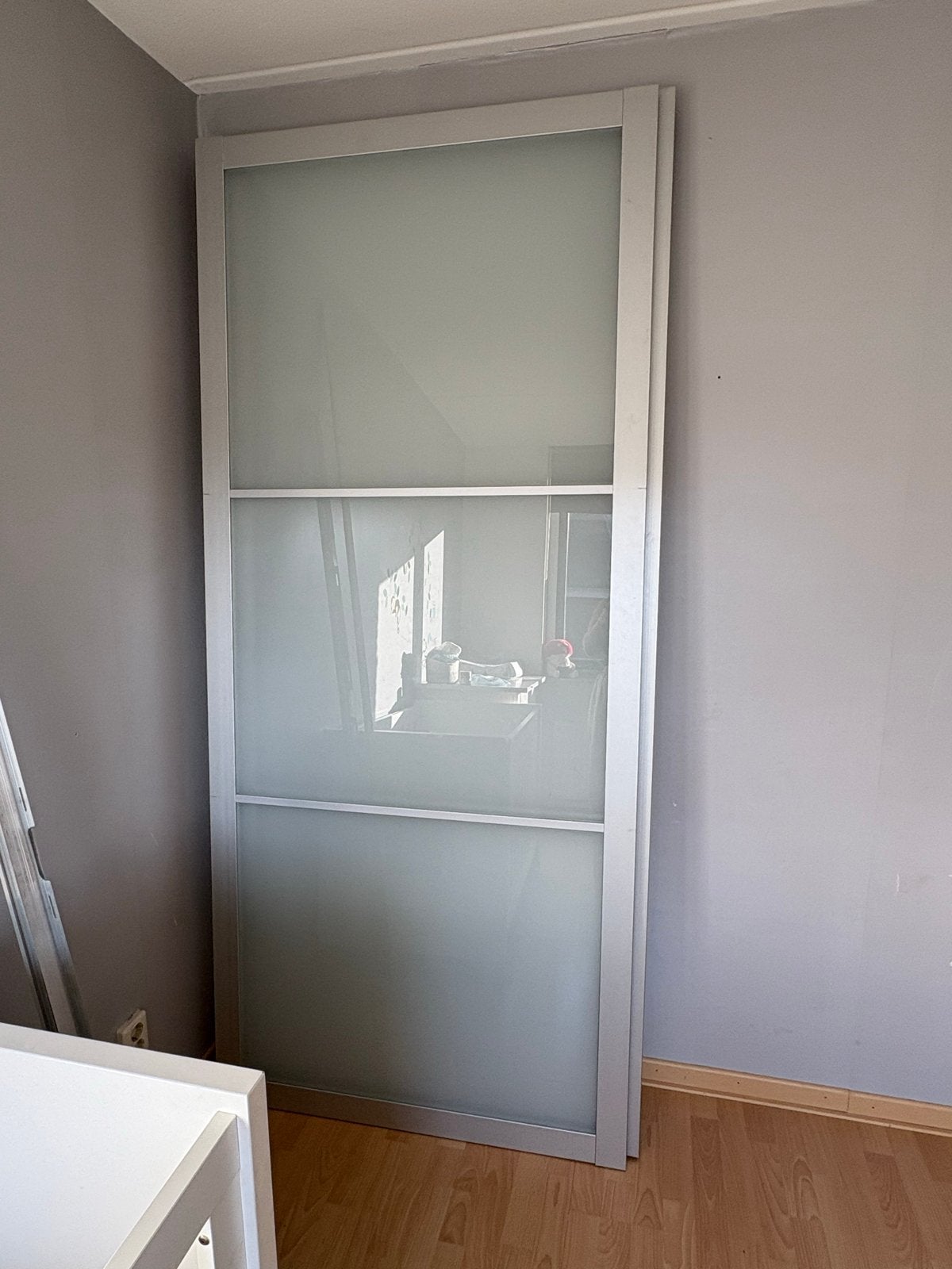 2 IKEA MALM schuifdeuren met glazen panelen, Ophalen, Gebruikt, 200 cm of meer, 50 tot 100 cm