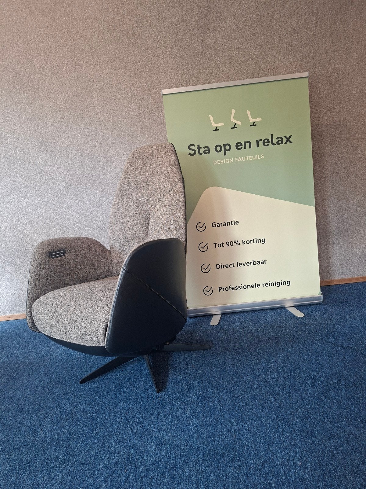 sta op relax fauteuil Gealux Twinz showroom model op accu🔋, Ophalen of Verzenden, Zo goed als nieuw, Staopenrelax@gmail.com, Sta-op-en-relax
