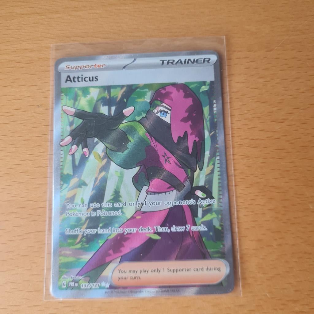 Pokémon TCG Atticus Supporter Trainer Kaart 173/159, Ophalen of Verzenden, Nieuw, Losse kaart, Foil