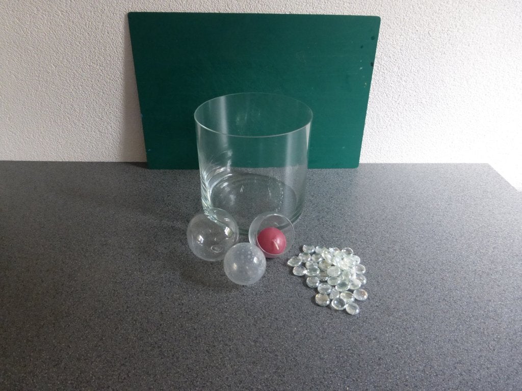 DRIJVEND waxinelicht glas, Overige merken, Ophalen of Verzenden, 20 cm, Kaars