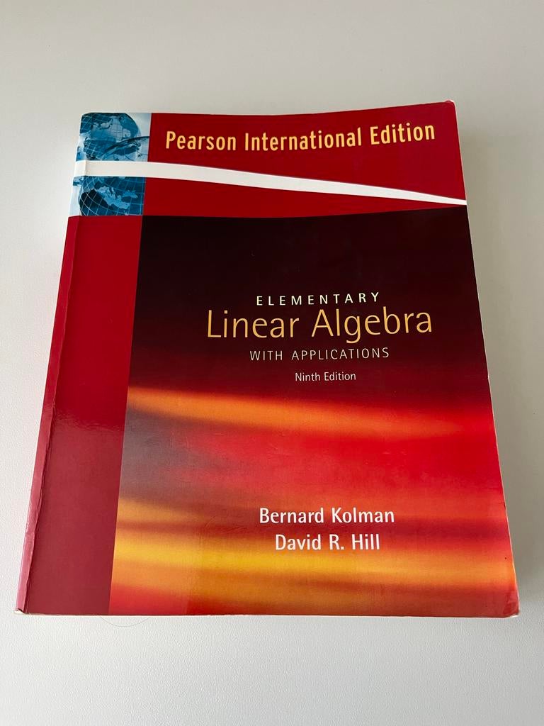Elementary Linear Algebra - Bernard Kolman & David R. Hill, Boeken, Ophalen of Verzenden, Beta, Gelezen, WO