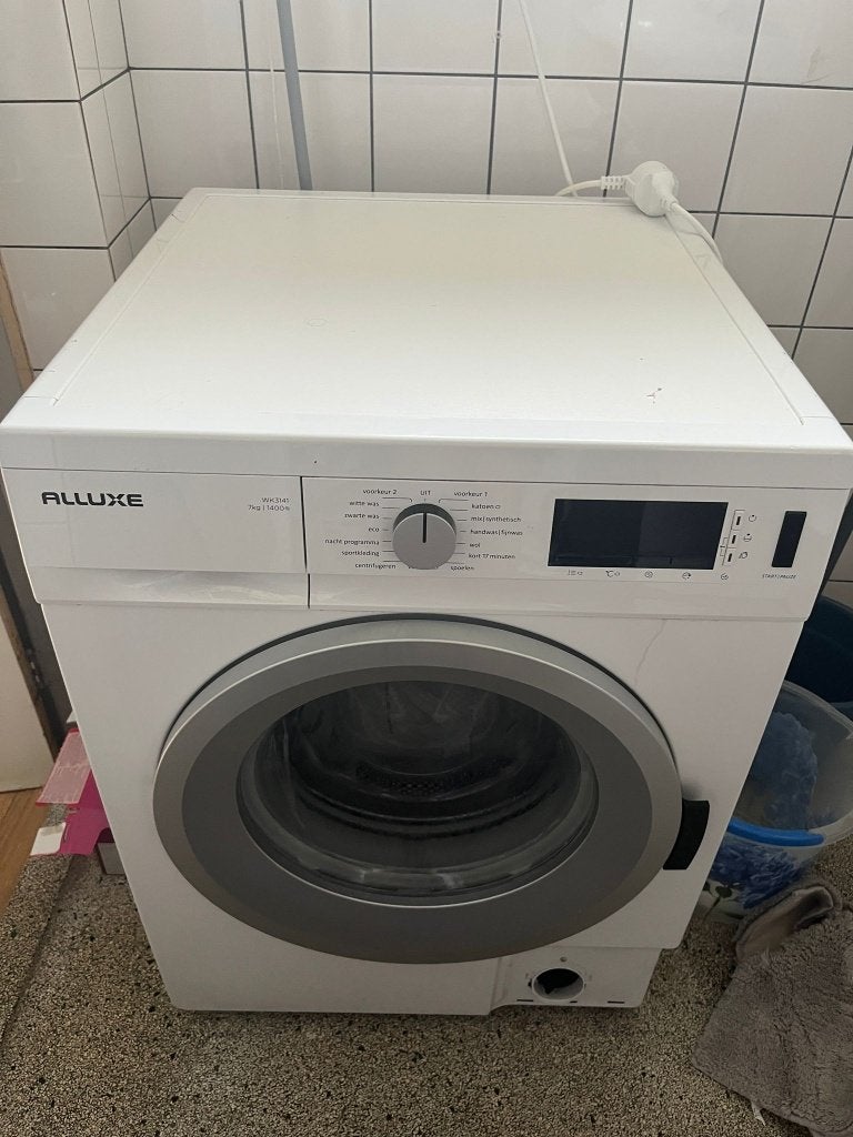 wasmachine, Ophalen, Gebruikt, Voorlader, 85 tot 90 cm