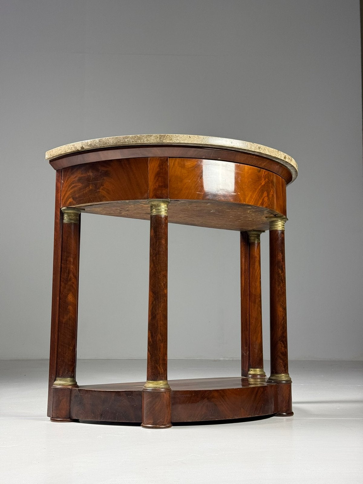 Empire halve maan sidetable antiek mahonie, Antiek en Kunst, Antiek | Meubels | Tafels, Ophalen