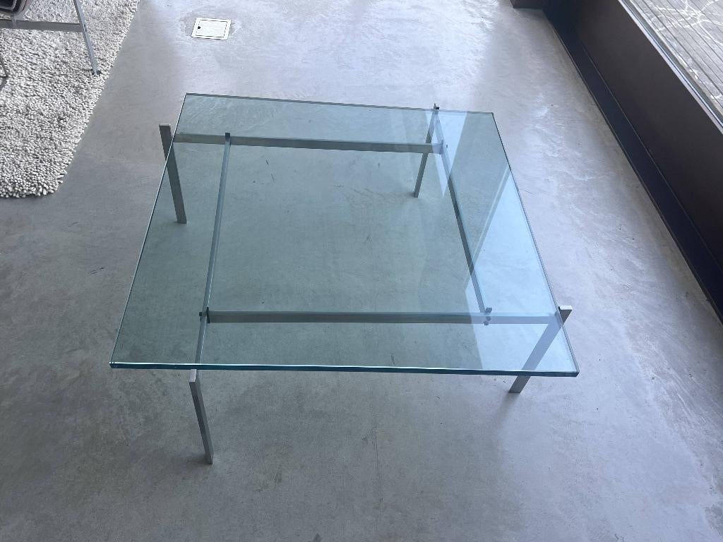 Salontafel PK61 van Poul Kjaerholm, Ophalen, 50 tot 100 cm, Vierkant, 50 tot 100 cm