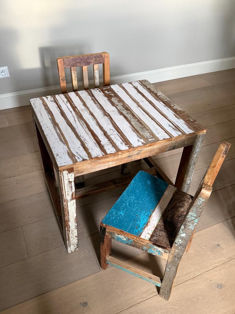 Kindertafeltje en stoeltjes, Ophalen, Gebruikt, Tafel(s) en Stoel(en)
