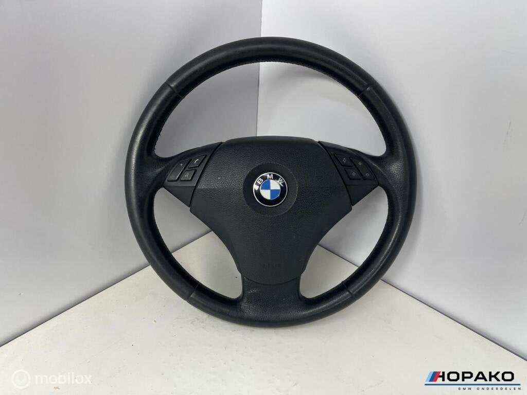 Stuurwiel leder BMW 5 serie E60 E61 - startstop, Gebruikt, Einsteinlaan 5, rijswijk, Bmw, Ophalen of Verzenden