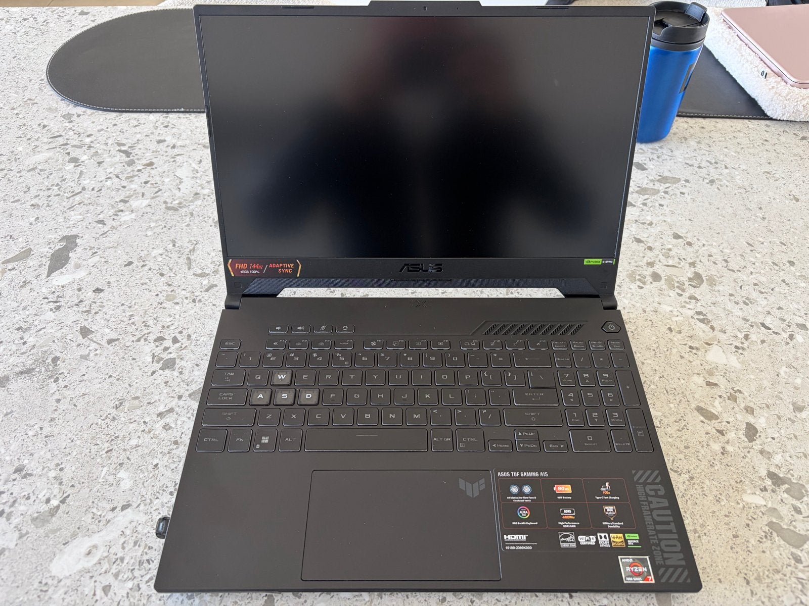 ASUS TUF Gaming A15 | RTX 4060 8GB | Ryzen 7 | 144Hz | 16GB, Ophalen, Met videokaart, Zo goed als nieuw, Gaming