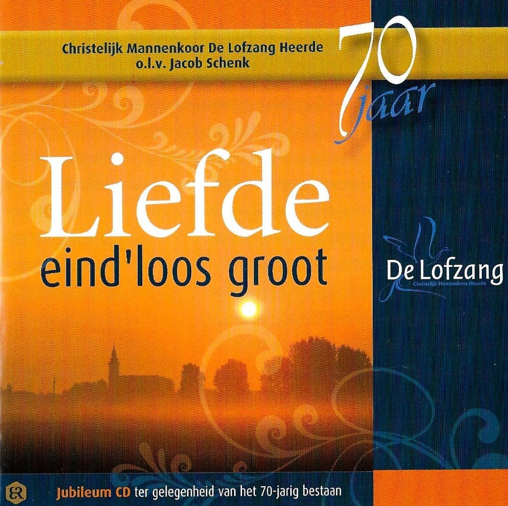 CHR.MANK. 'DE LOFZANG' HEERDE - LIEFDE EIND'LOOS GROOT., Cd's en Dvd's, Cd's | Religie en Gospel, Verzenden, Zo goed als nieuw