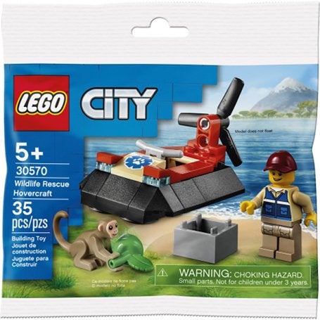 NIEUW lego city wildlife rescue hovercraft 30570, City, Nieuw, Ophalen of Verzenden, Complete set