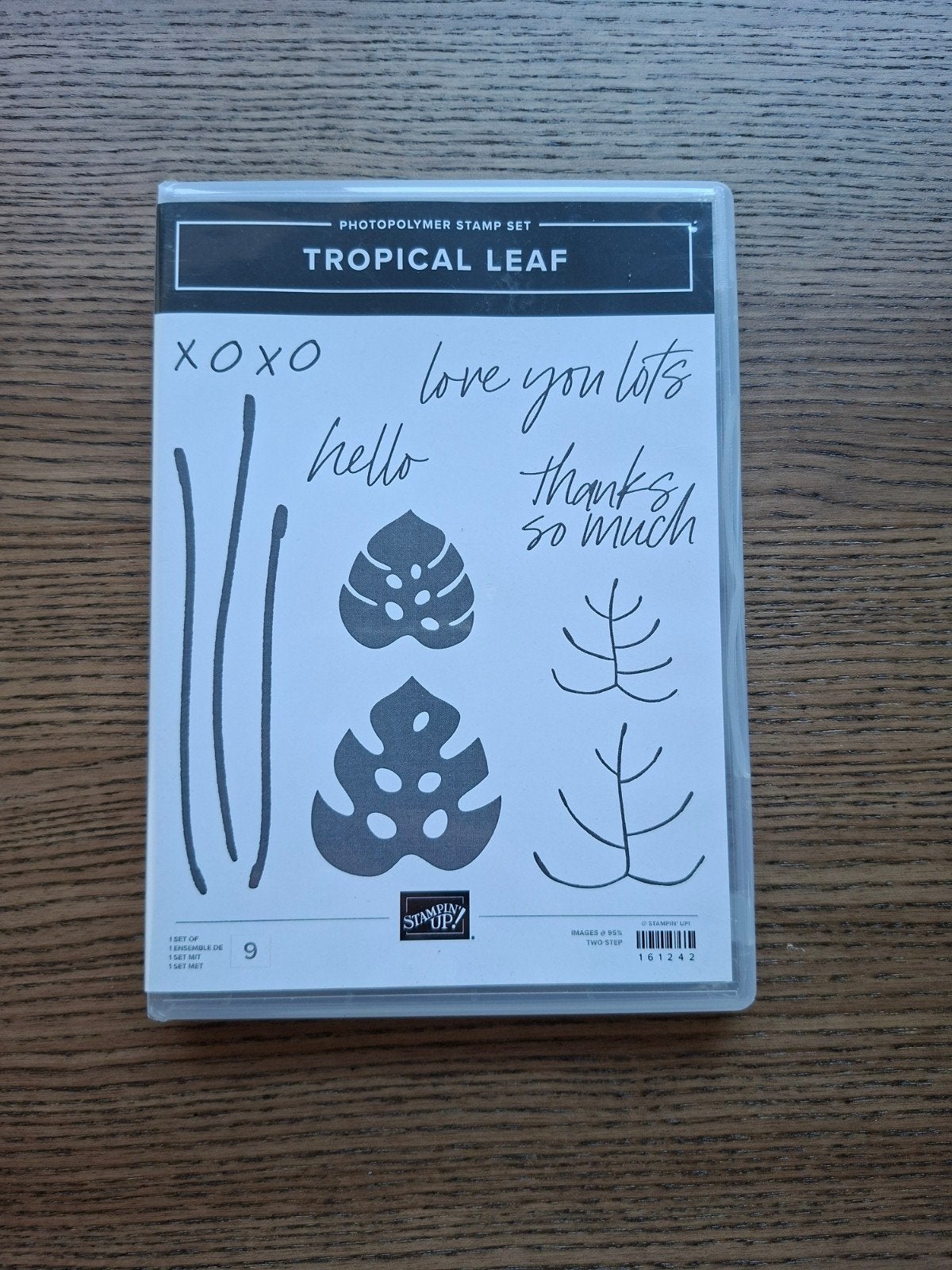 Stampin Up Tropical Leaves inclusief pons, Ophalen of Verzenden, Nieuw, Clearstamp