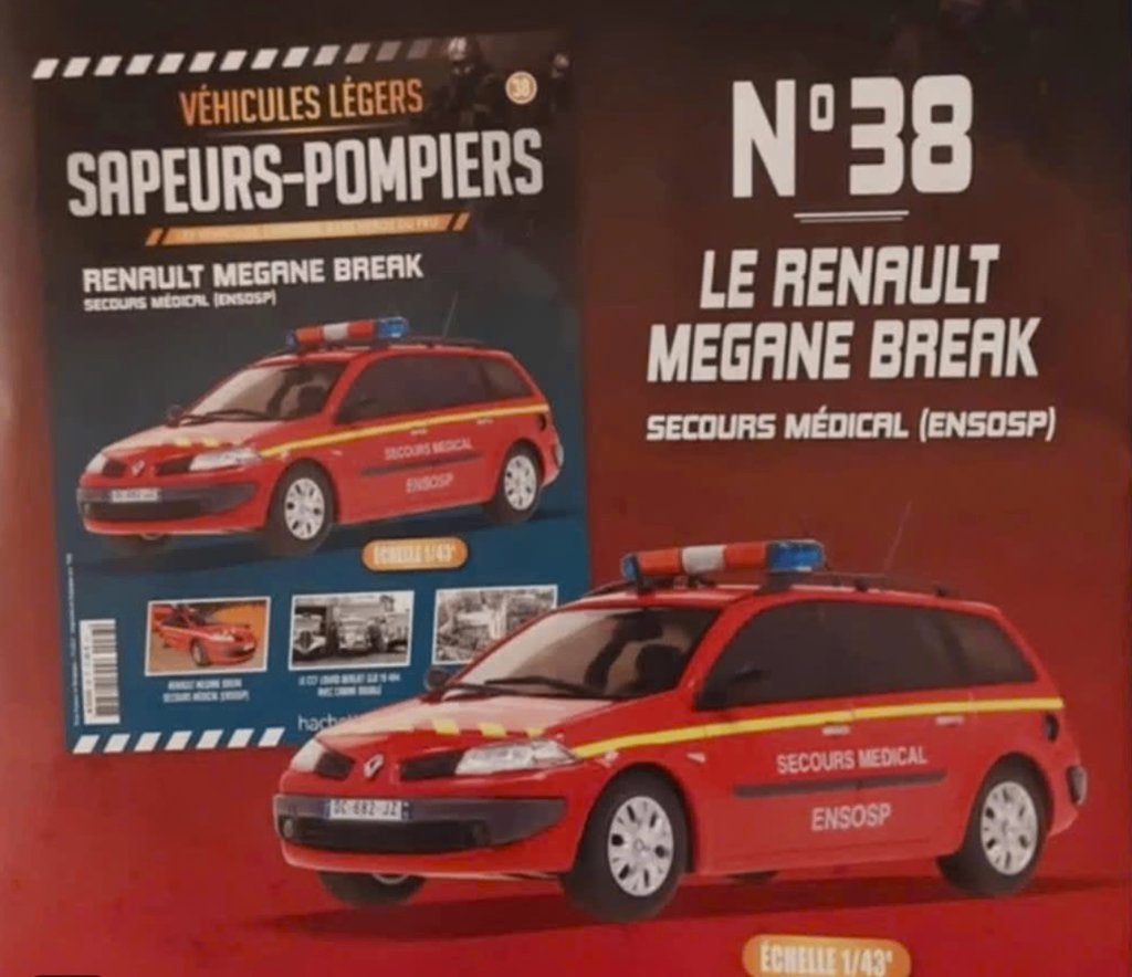 Renault Megane Break secours medical BRANDWEER 1/43 # 38, Verzenden, Nieuw, Auto, Overige merken