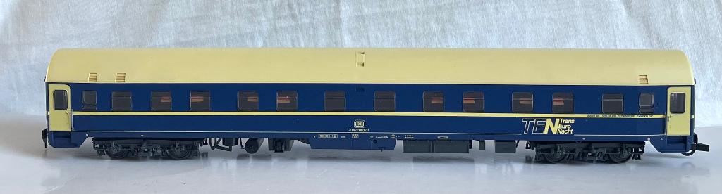 Roco 44841: Slaaprijtuig TEN van de DB, Gelijkstroom, Wagon, Ophalen of Verzenden, Zo goed als nieuw