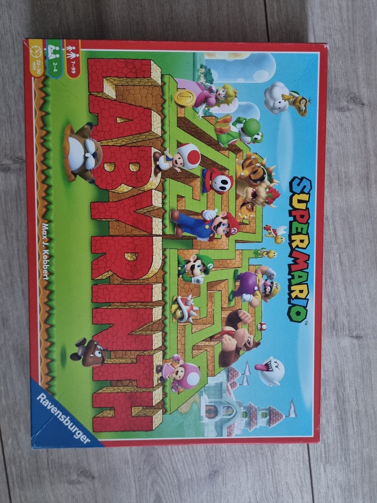 Super Mario Labyrinth Bordspel Ravensburger, Drie of vier spelers, Ophalen of Verzenden, Zo goed als nieuw, Ravensburger