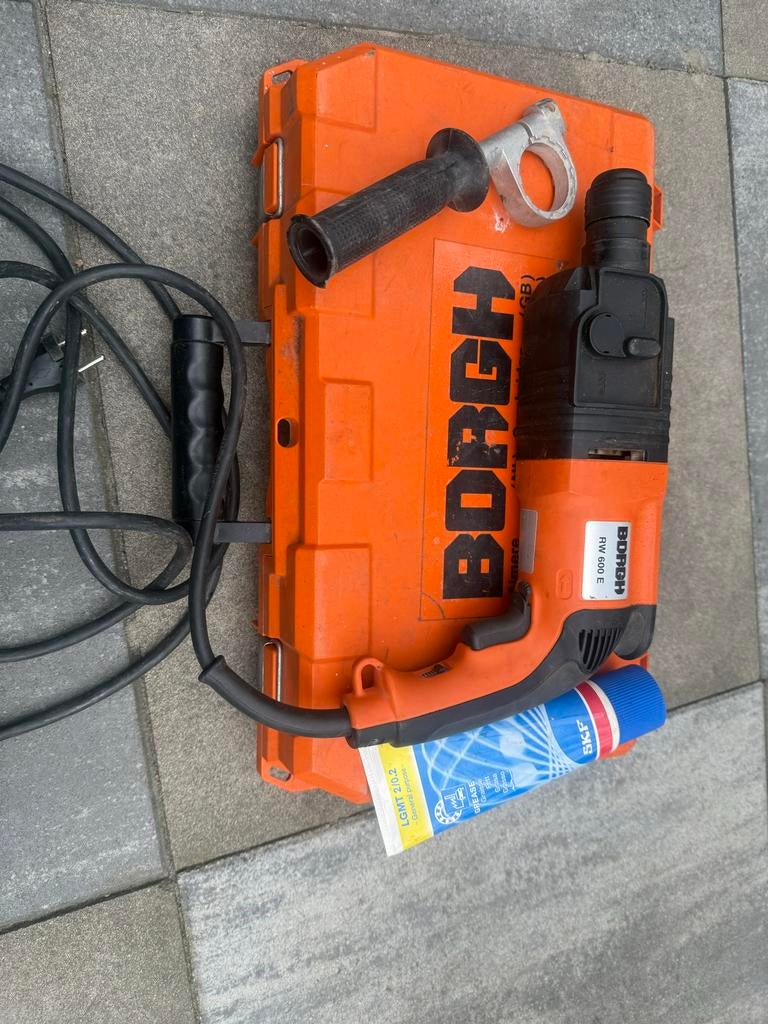 Borgh RW 600 E Boorhamer - Gebruikt, Goede Staat, 600 watt of meer, Boor- en/of Breekhamer, Ophalen of Verzenden, Zo goed als nieuw