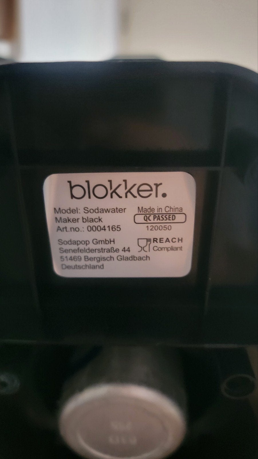 Blokker Sodawater Maker met 2 cilinders, Kunststof, Ophalen of Verzenden, Zwart, Overige merken