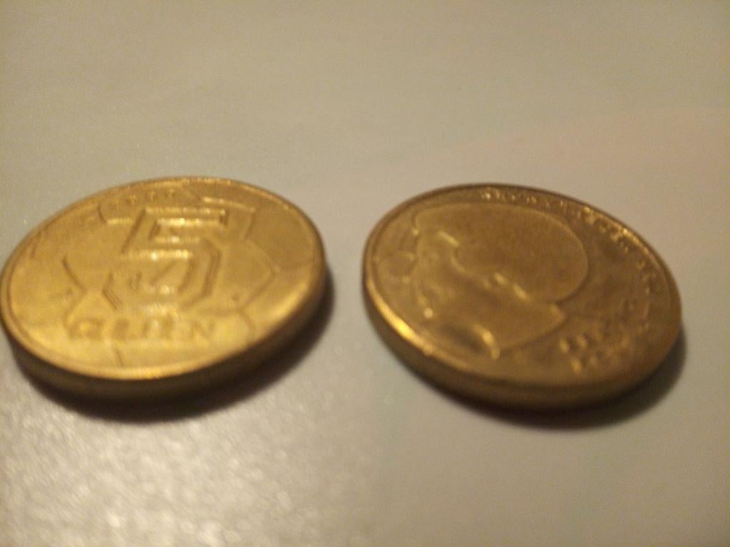 5 Gulden Koningin Beatrix 2000 EK voetbal., Ophalen of Verzenden, Koningin Beatrix, 5 gulden, Losse munt