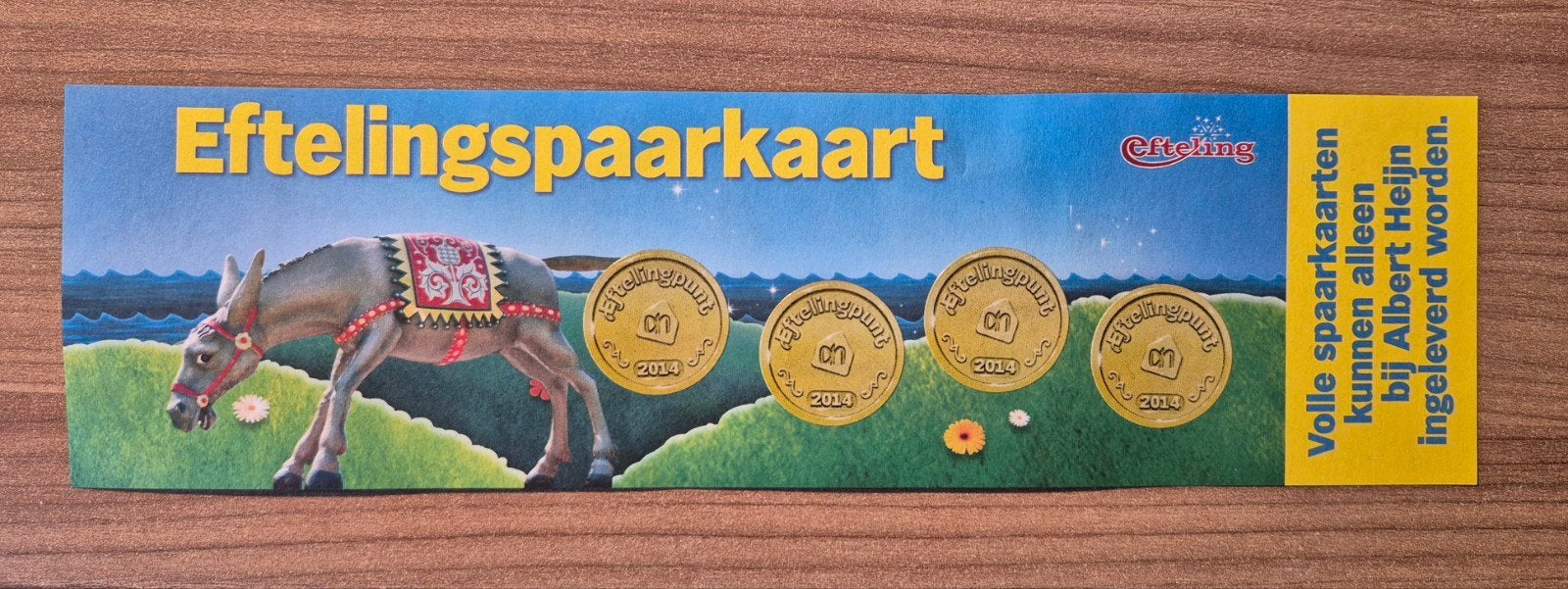 Efteling - Albert Heijn Spaarkaart 2014, Ophalen of Verzenden, Nieuw, Overige typen