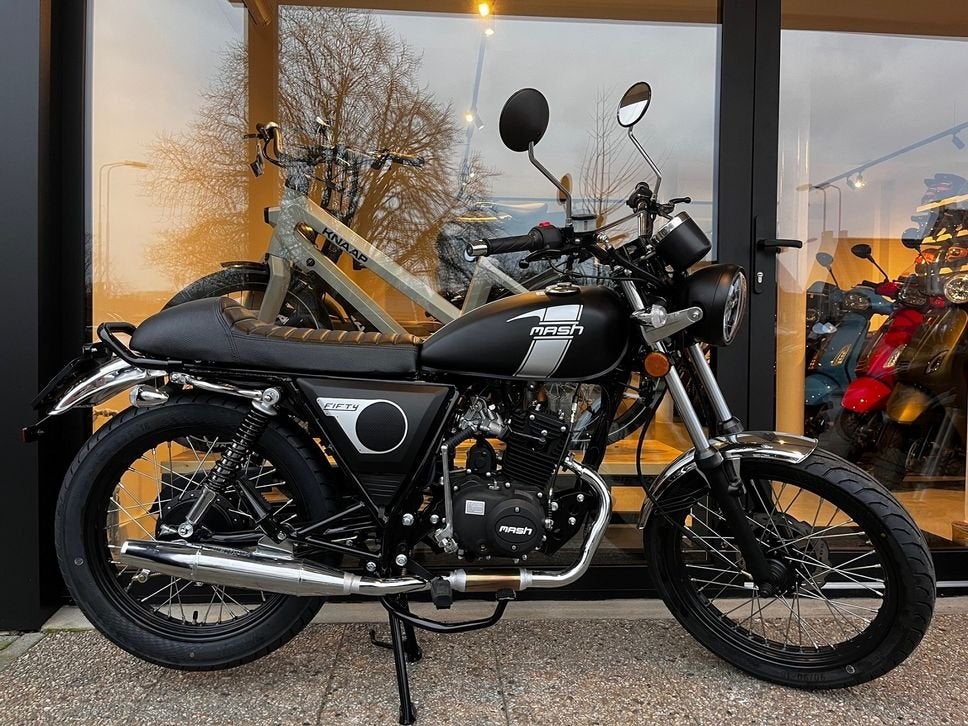 Mash Fifty 50 | Brommer | Mat Zwart | 4T | Op Voorraad, MASH, Onbekend, Onbekend, Mash