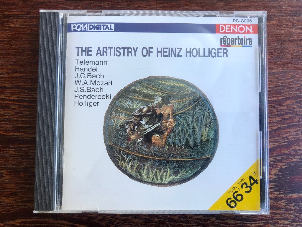 The Artistry of Heinz Holliger - Telemann Händel, Bach ea, Cd's en Dvd's, Ophalen of Verzenden, Barok, Zo goed als nieuw, Overige typen