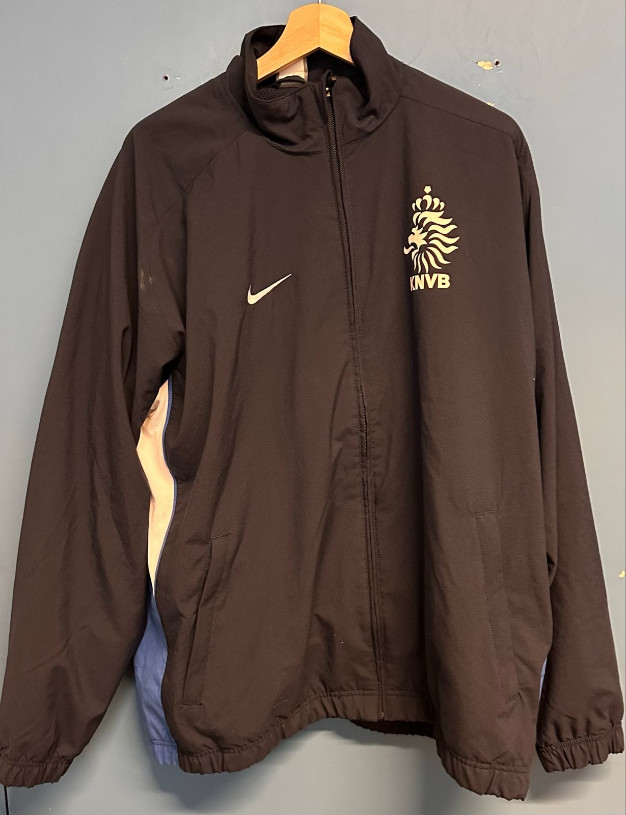 Vintage Nike KNVB Trainingsjack - WK 2010 Collectie - Maat X, Verzenden, Gebruikt