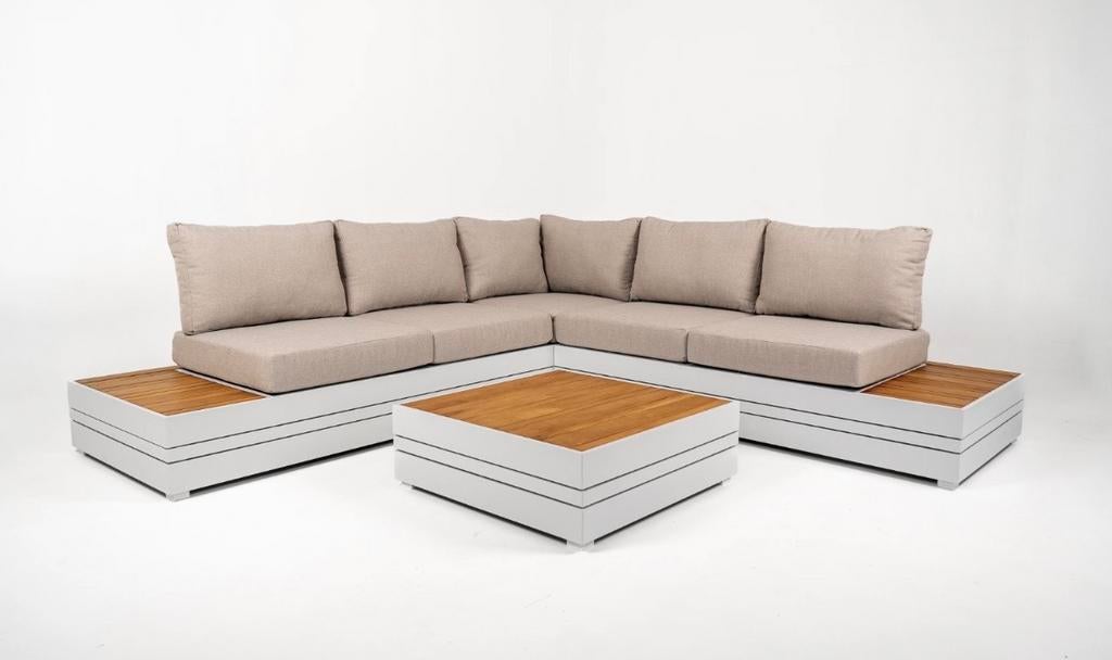 Riviera Prestige | Loungeset | Frost White, Tuin en Terras, Tuinsets en Loungesets, Ophalen, 5 zitplaatsen, Nieuw, Loungeset