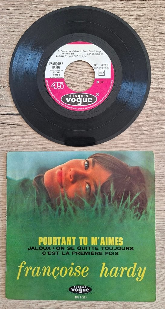 Francoise Hardy EP Pourtant Tu M'aimes, Cd's en Dvd's, Gebruikt, 7 inch, Ophalen of Verzenden, EP