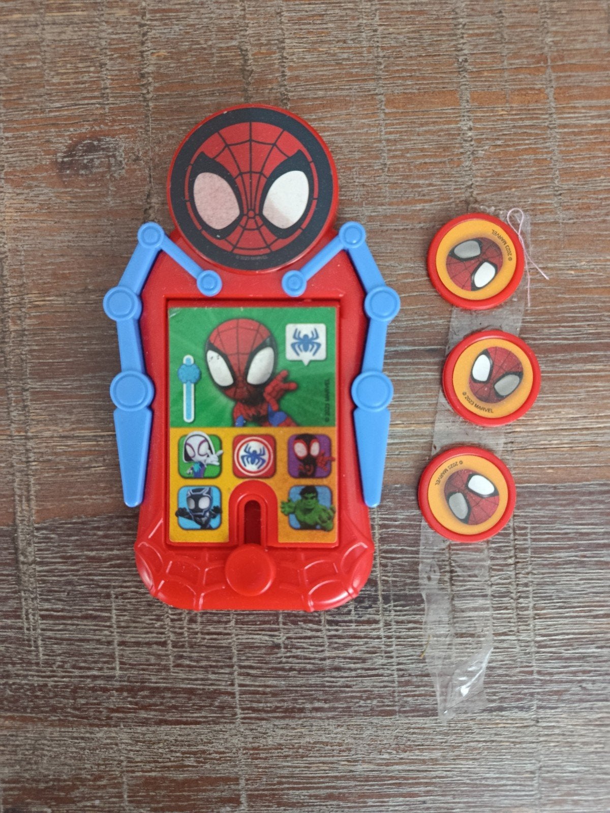 Spiderman Spelletje met Schijfjes, Ophalen of Verzenden, Gebruikt, Jongen