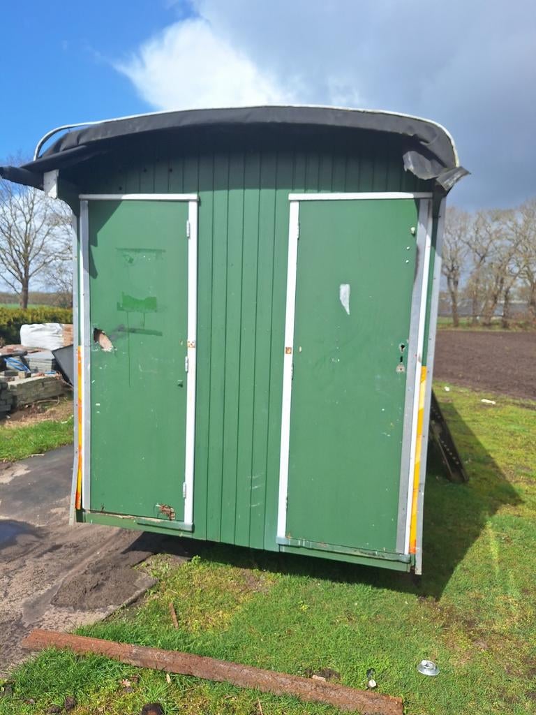 Schaftkeet / Pipowagen -/ jachthut Groen ruilen met caravan, Ophalen of Verzenden, Gebruikt