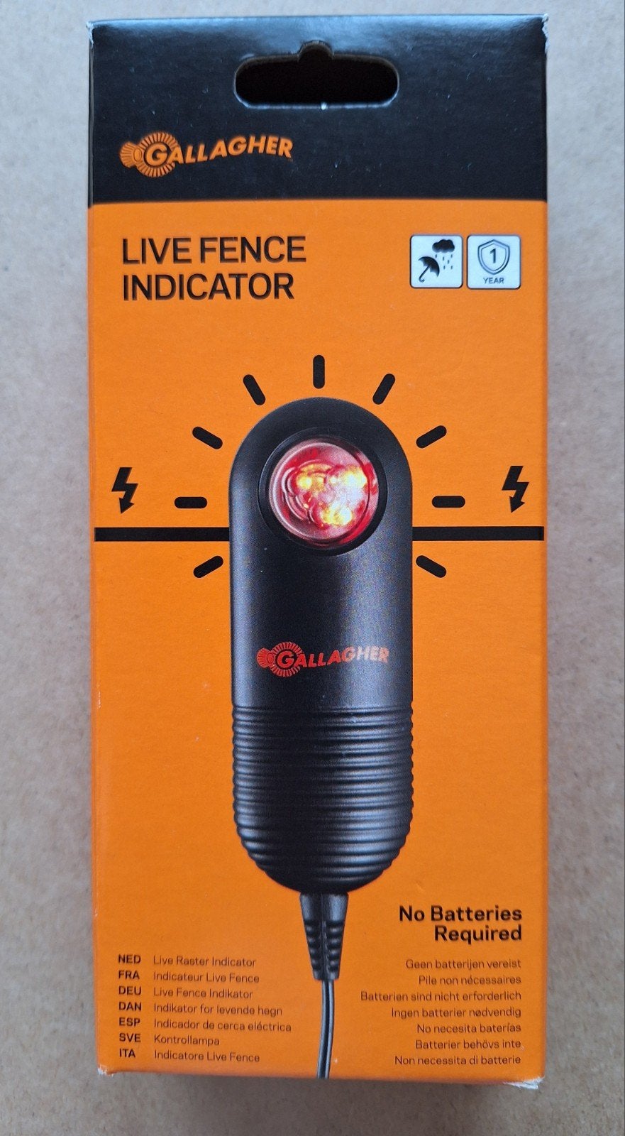 Gallagher Afrastering controlelamp - Fence Indicator Nieuw