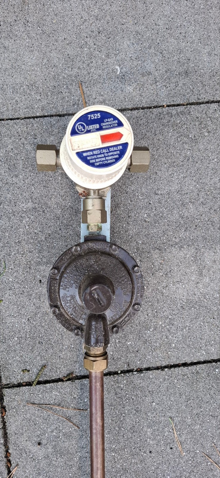 Reg0 propaan lpg 7525b automatisch omschakel gasregelaar, Ophalen