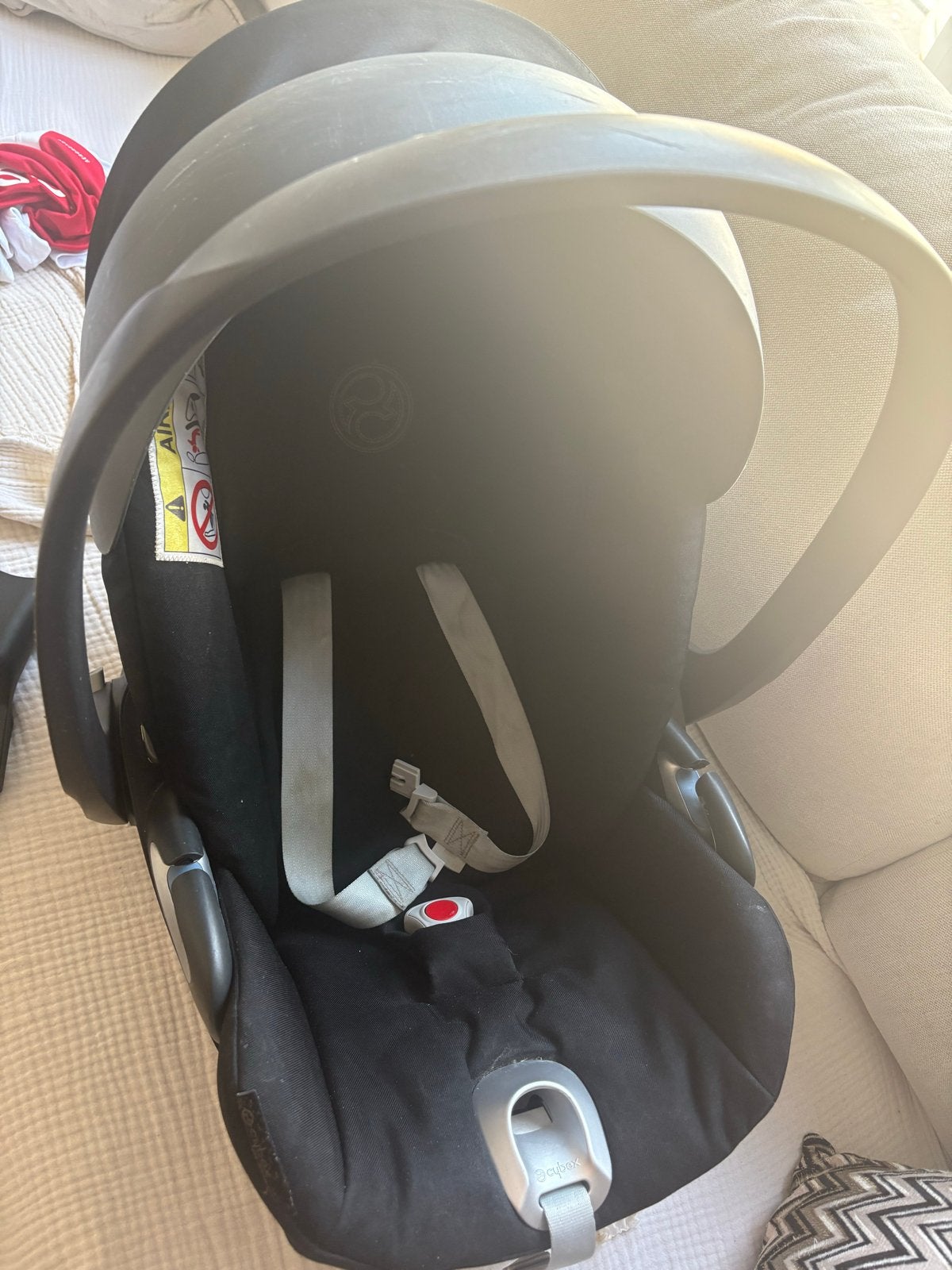 Cybex autostoel met adapters - Gebruikt, Overige merken, Gebruikt, Ophalen of Verzenden, Isofix
