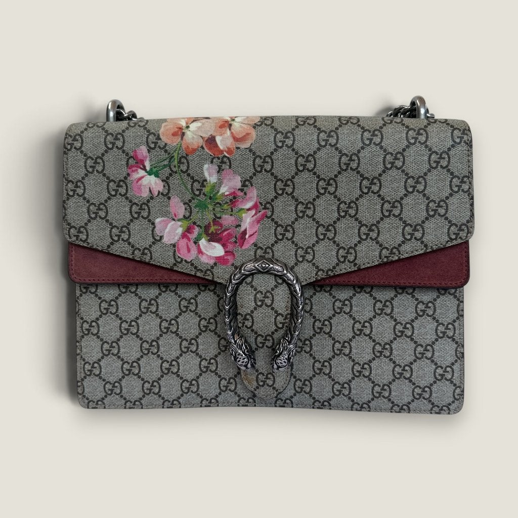 Gucci Dionysus GG Blooms Medium schoudertas, Overige merken, Gebruikt, Ophalen of Verzenden, Nvt