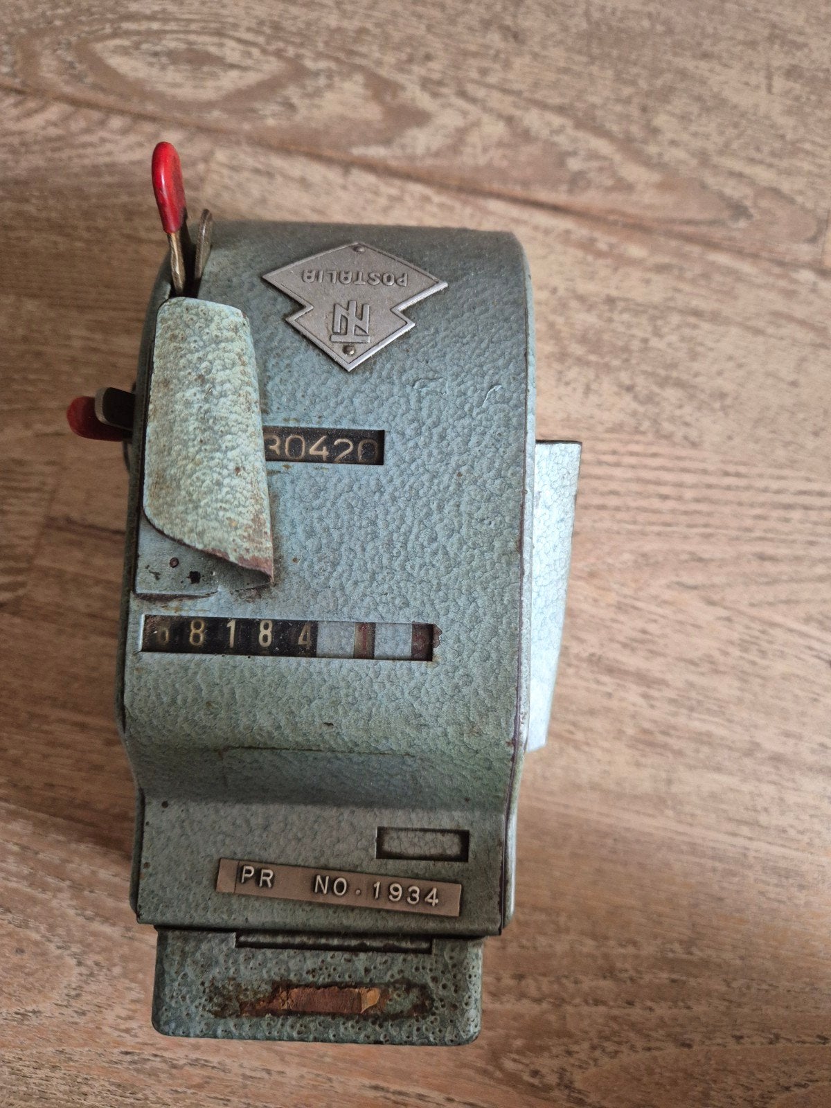 Vintage Postalia frankeermachine - PR No. 1934, Ophalen of Verzenden