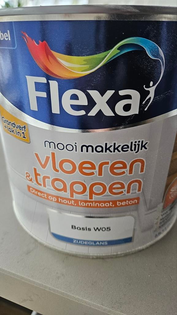 Traplak Flexa zijdeglans, Ophalen, Nieuw, Wit, Lak
