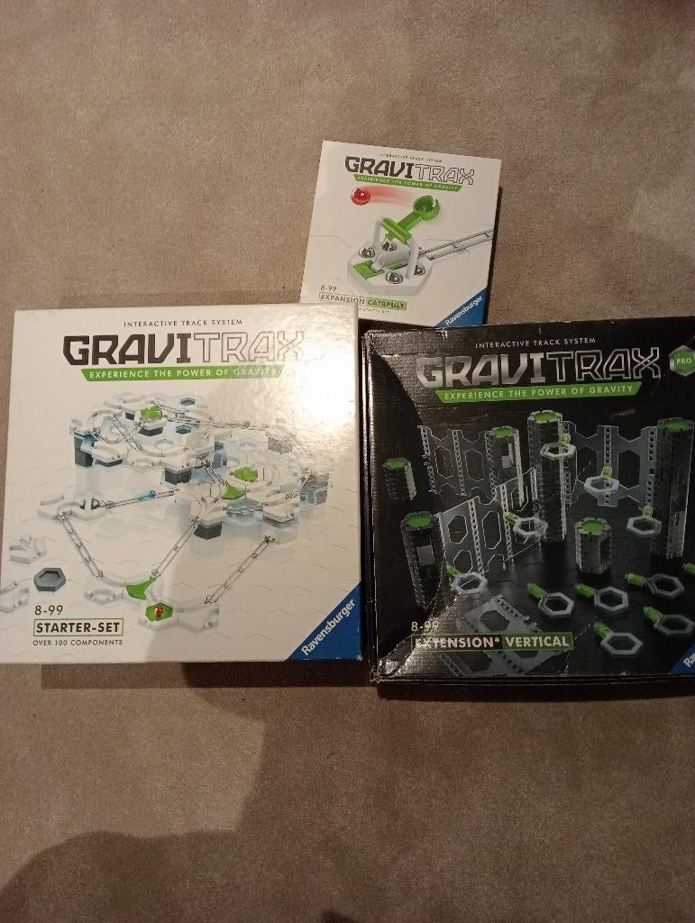 Gravitrax 3 keer; starters set, catapult en vertical., Kinderen en Baby's, Speelgoed | Educatief en Creatief, Ophalen of Verzenden