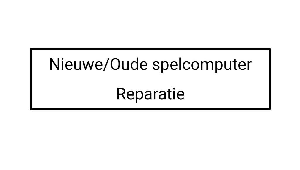 Spel computer reparatie, Ophalen of Verzenden