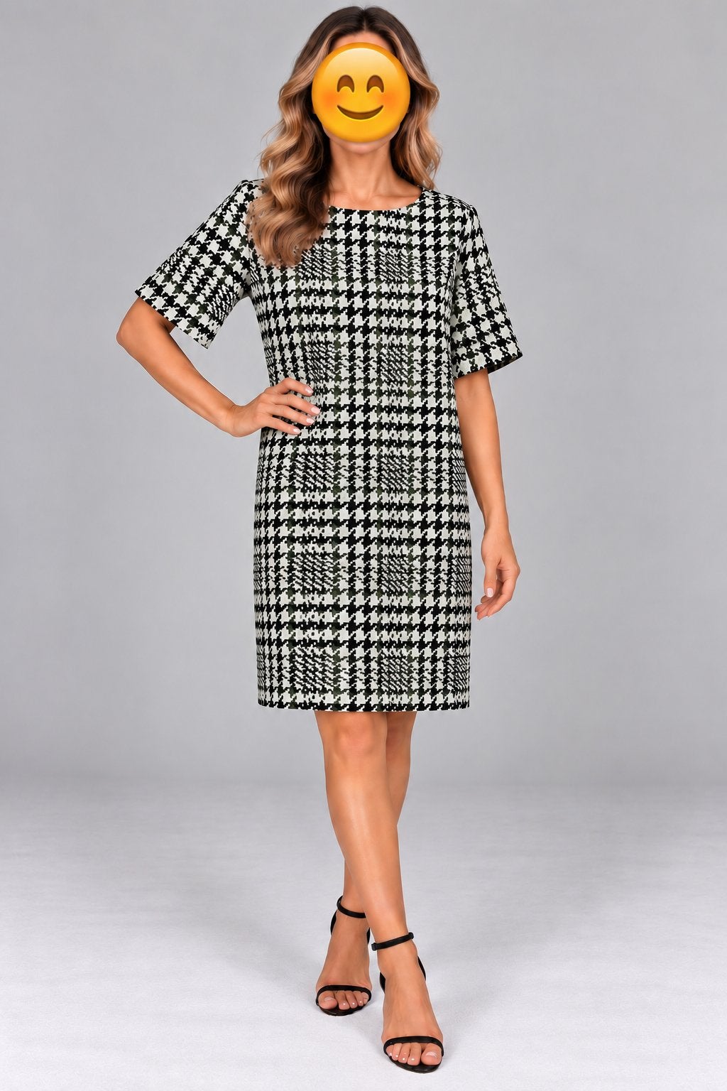 Josephine & Co dames jurk print – maat 38, Maat 38/40 (M), Beige, Ophalen of Verzenden, Zo goed als nieuw