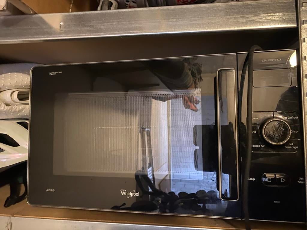 Whirlpool combimagnetron/oven, Combimagnetron, Gebruikt, Ophalen of Verzenden, Draaiplateau