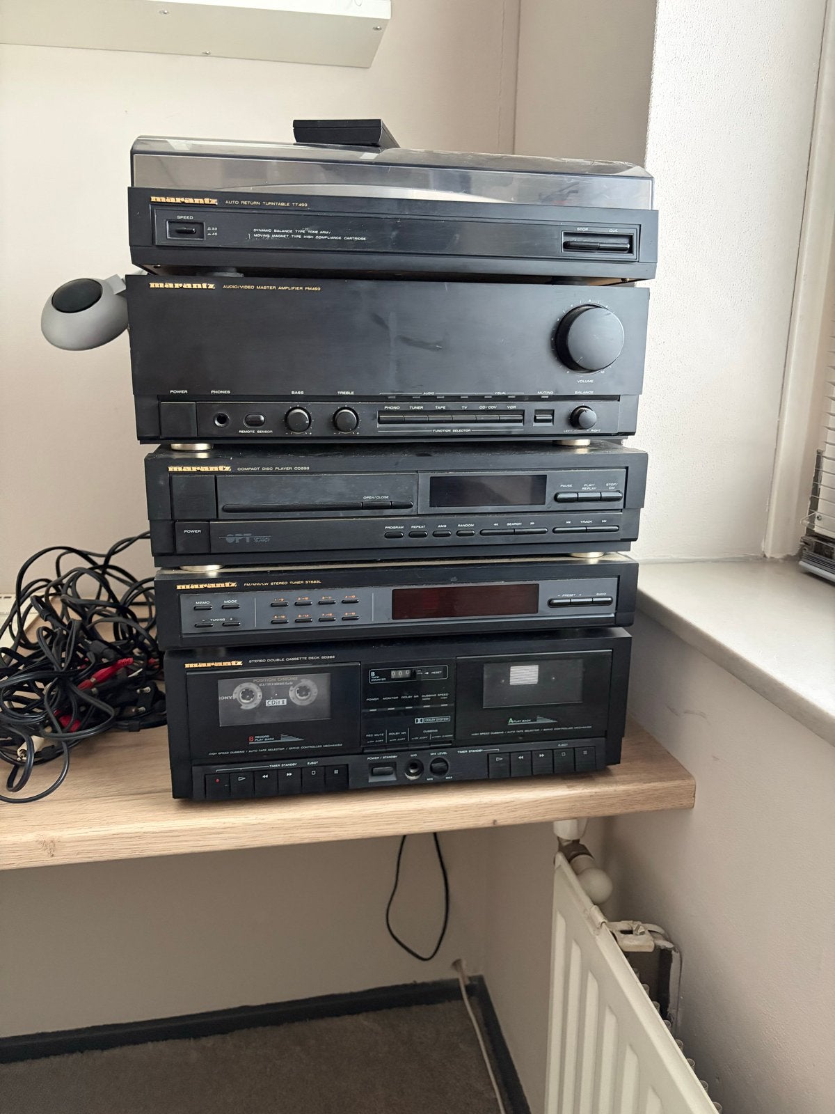 Marantz Stereoset met Platenspeler, CD, Dubbel Cassettedeck, Ophalen, Gebruikt, Cassettedeck, Losse componenten