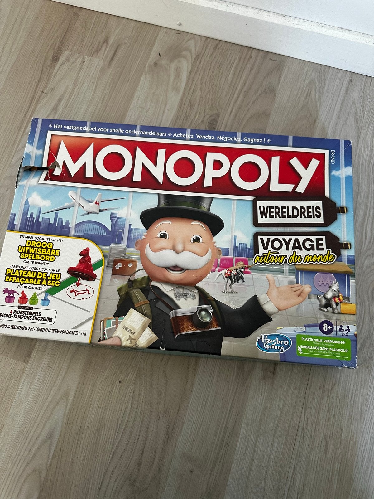 Monopoly Wereldreis - Voyage autour du monde, Drie of vier spelers, Ophalen, Gebruikt