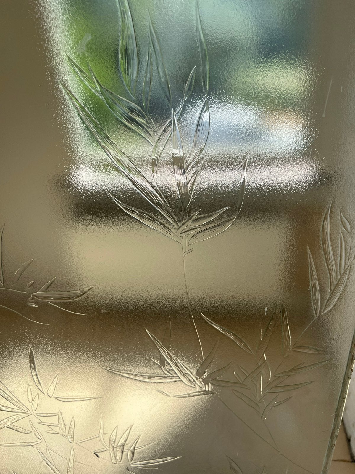 Origineel glas uit jaren 30 deuren. Bamboe figuurglas GRATIS, Ophalen, Gebruikt, Minder dan 80 cm, Binnendeur