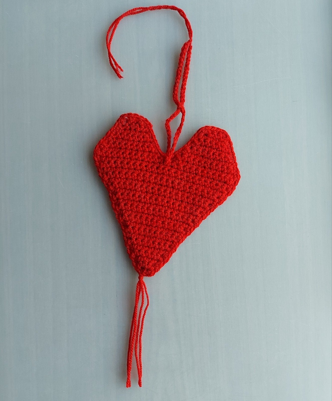 NIEUW! handgemaakt gehaakt rood hartje, Ophalen of Verzenden, Nieuw, Knuffel of Figuurtje