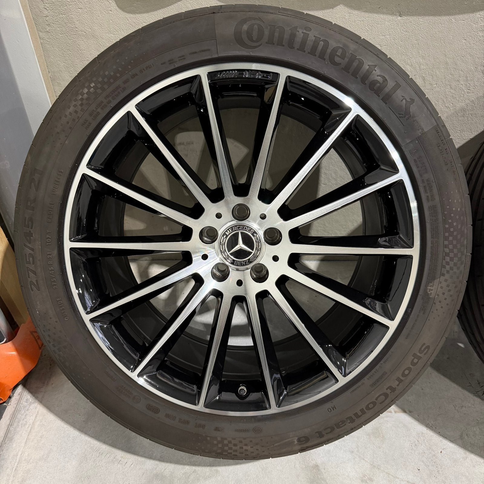 21 inch Origineel Mercedes GLE W167 Velgen met banden, Gebruikt, Velgen, Mercedes, Personenwagen