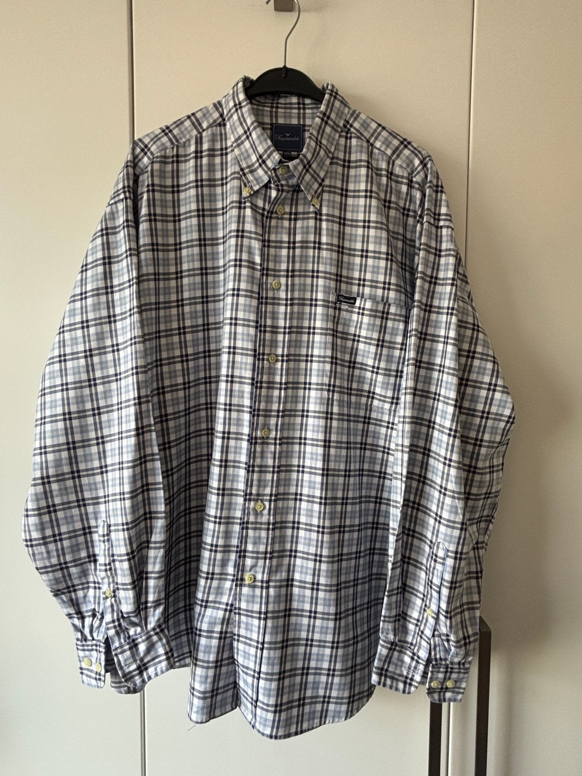 Façonnable shirt 3XL, Verzenden, Zo goed als nieuw, Blauw, Overige halswijdtes