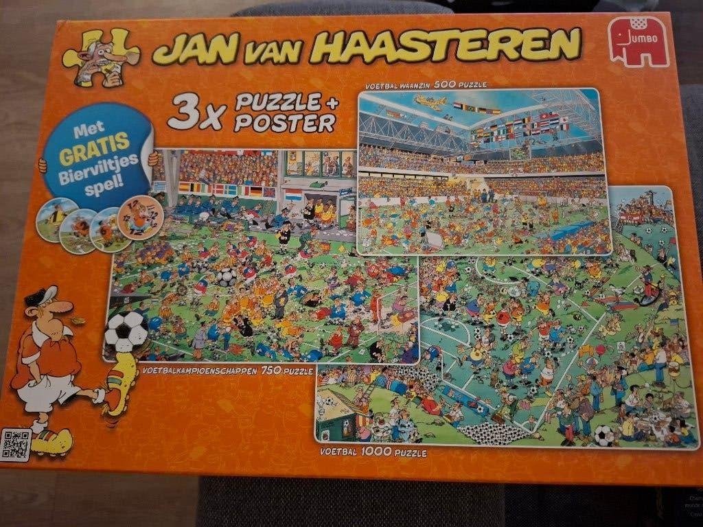 Van Haasteren puzzel 3 x 1000 stukje, Ophalen, 500 t/m 1500 stukjes, Zo goed als nieuw, Legpuzzel