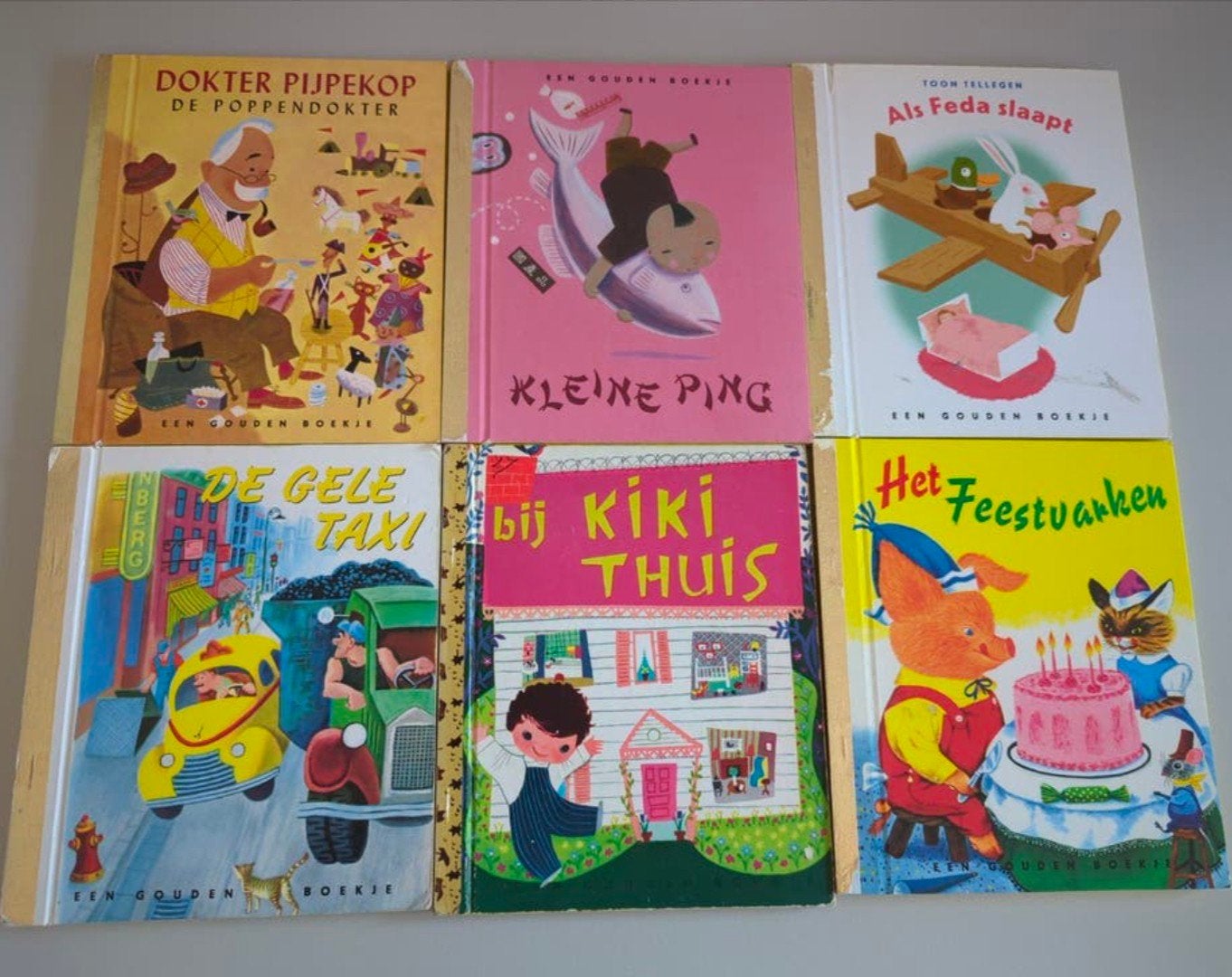 Set van 6 klassieke Gouden Boekjes voor jonge lezers, Boeken, Fictie algemeen, Jongen of Meisje, Zo goed als nieuw, 4 jaar