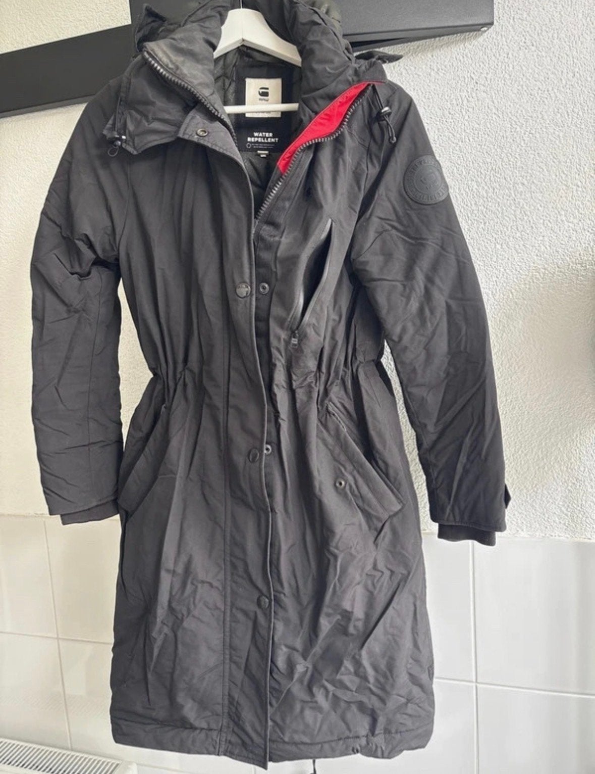 G-Star parka RAW Water Resistant Winterjas - Maat S, Ophalen of Verzenden, Zo goed als nieuw, Maat 36 (S), Zwart